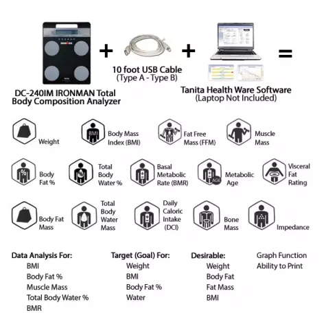 DC-240IM IRONMAN Dual Frequency Total Body Composition Analyzer 3