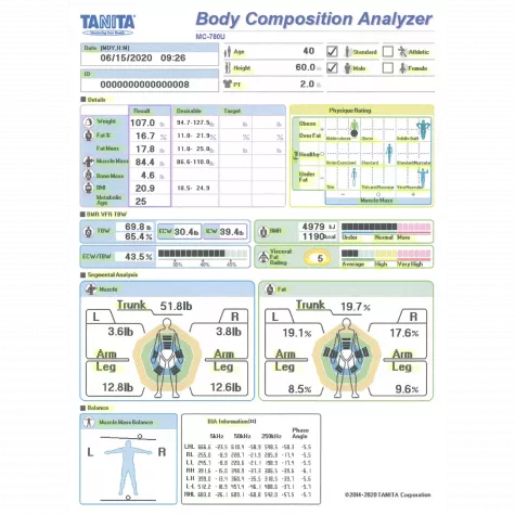 MC-780U plus P Multi Frequency Segmental Body Composition Analyzer with Column 2